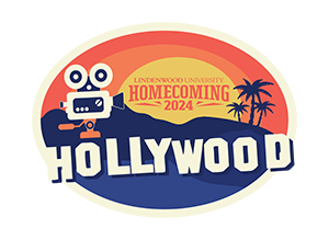 Homcoming logo featuring the Hollywood sign