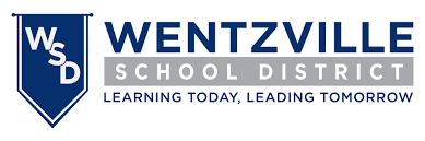 Wentzville School District logo featuring their school colors